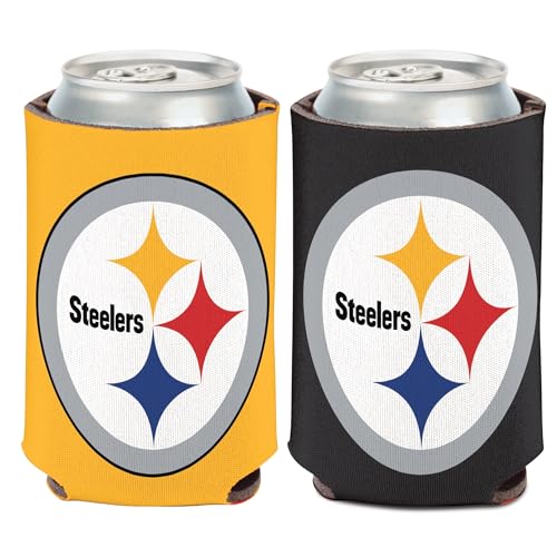 Pittsburgh Steelers Logo Can Cooler - 12 oz Portable