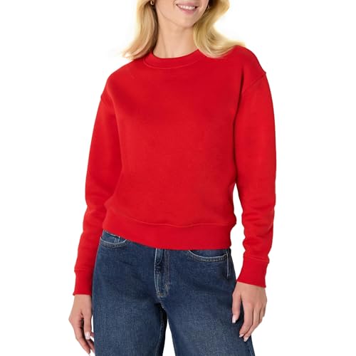 Amazon Essentials x Sofia Grainge Women's Relaxed Fit Red Sweatshirt Large