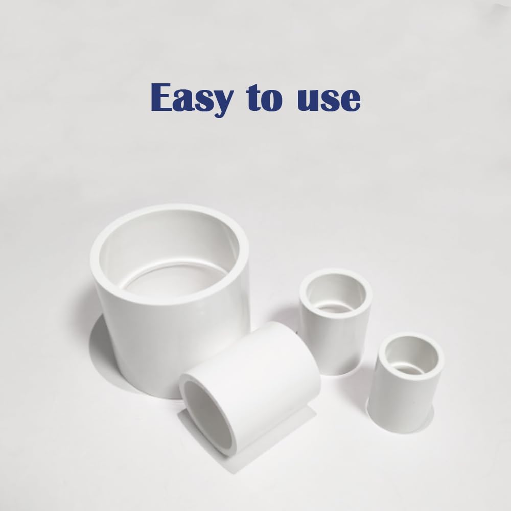 HayEastdor 10PCS 3/4 Inch PVC Pipe Coupling Adapter Pipe Fittings Socket x Socket Connectors for Sprinkler, Drip Irrigation System, Pipes Extension HE050-3/4