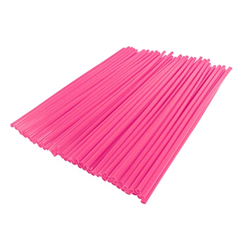 72 Pcs Pink Motorcycle Spoke Skin Covers - Wheel Decoration