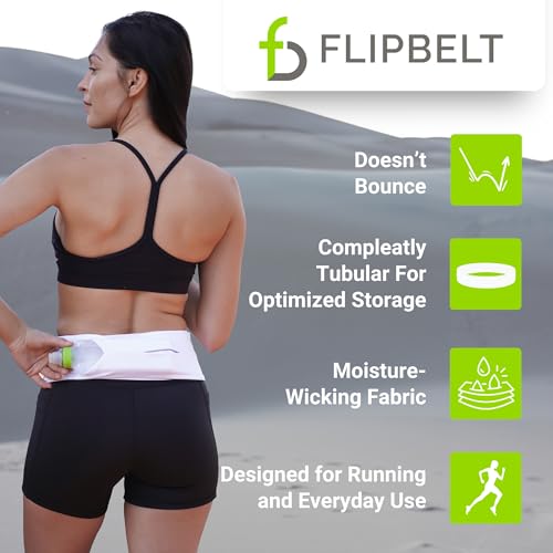 Running Belt with Phone Holder - Medium Black Money Pouch