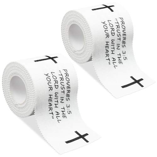 Christian Athletic Tape - White, 2 In x 23 Ft, Motivational Design