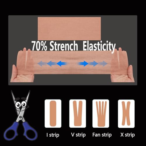 ANAMPION Waterproof Kinesiology Tape 3in×16.4ft Flesh - Support & Pain Relief