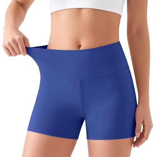 Girls' Athletic Shorts for School - Blue - 9-10 Years