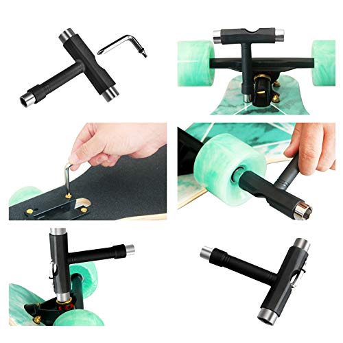 All-in-One Skateboard Tool with T-Type Allen Key and Phillips Wrench