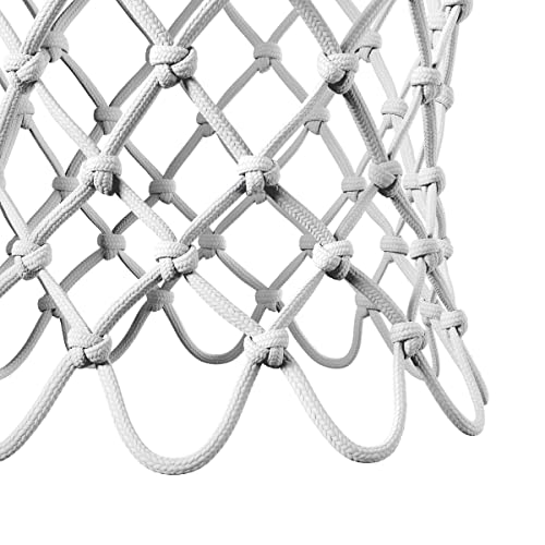 Heavy Duty Basketball Net - 12 Loops for Indoor/Outdoor Rims - White