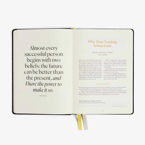 Intelligent Change Black 3-Month Productivity Planner | Undated A5 Daily & Quarterly Organizer