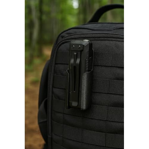 HoldMyGear Belt Clip Flashlight Holder ? Compatible with Nitecore EDC37 (Precision-Fit Belt Mount Holder, Fits Belts up to 2.25" Wide)