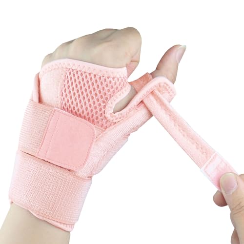 Pink Thumb Brace Spica Splint for Arthritis & Tendonitis Support, Right & Left Hand