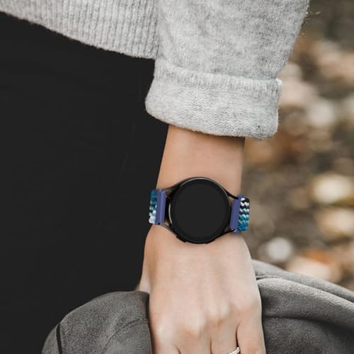 20mm Soft Nylon Replacement Watch Band - Ocean Blue