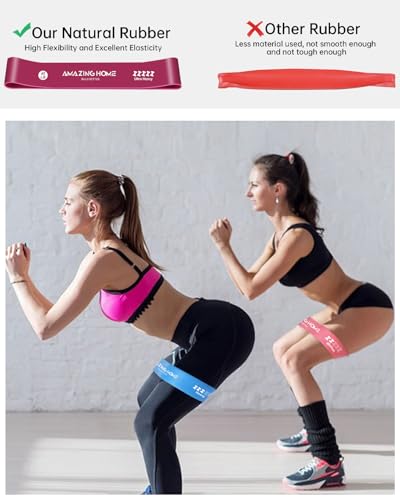 5-Level Resistance Bands Set - Multi-Colored Exercise Bands for All Fitness Levels