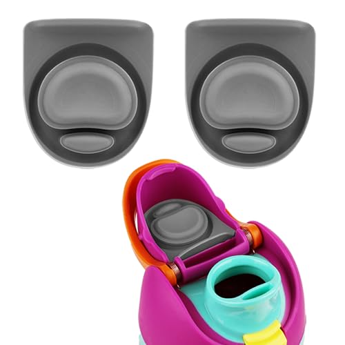 2pcs Silicone Stopper Replacement for Water Bottle - Gray Style 2