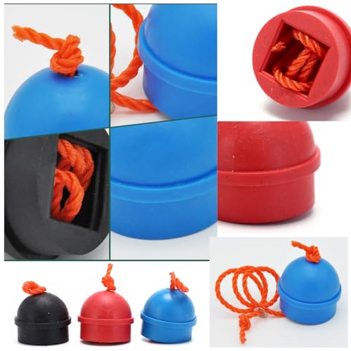 4-Pack Pool Chalk Holder with Cord - Rubber Chalk Organizer