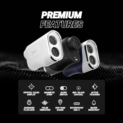 Laser Golf Rangefinder with Slope Switch - Blue