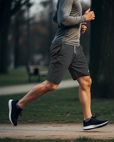 Men's Athletic Shorts 3-Pack Breathable Mesh Loose Fit Running Gym Workout