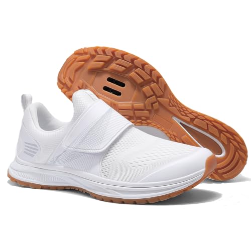 Women's Cycling Shoes - Comfortable & Breathable, Size 9.5 - White