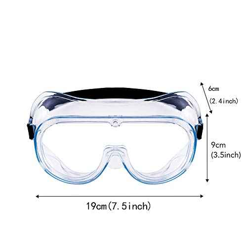 YunTuo 5 Pack Safety Goggles, Protective Safety Glasses, Soft Crystal Clear Eye Protection - Perfect for Construction, Shooting, Industrial, and More