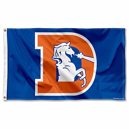 Denver Broncos Vintage Flag - 3 ft x 5 ft Polyester Banner