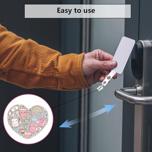 Retractable Badge Reel - Cute Silver Holder for Nurses & Doctors