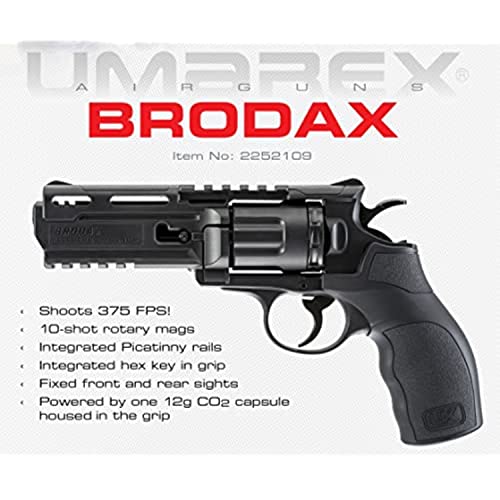 Brodax .177 Caliber BB Gun Air Pistol Revolver - Air Gun Only