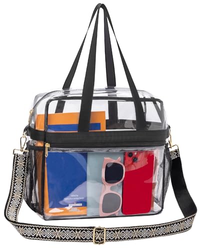Clear Stadium Tote Bag 12x6x12 Inches – Paxiland Stadium Approved