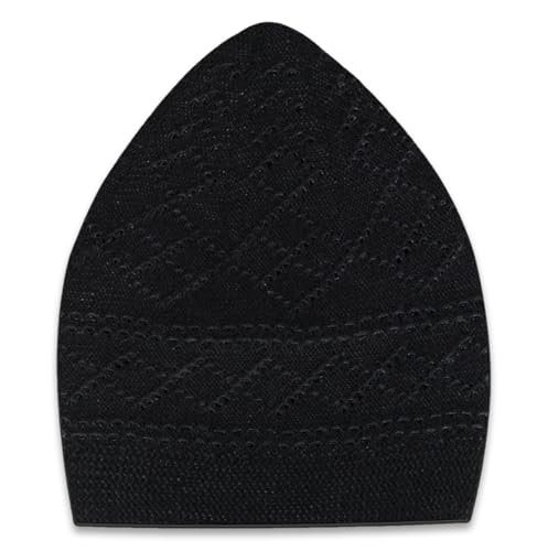 Kufi Hat for Men - Breathable Crochet Cap - Black Color