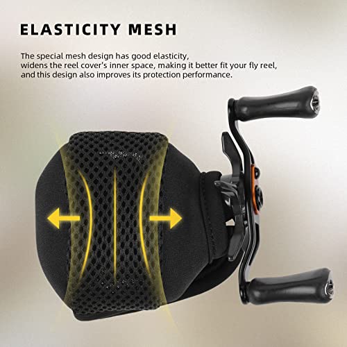 Low Profile Baitcast Reel Cover Case - Fits 300 Series - Black