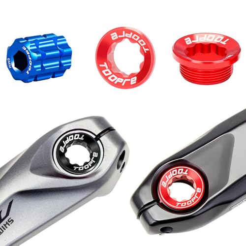 M20 Crank Adjusting Cap & Tool for Shimano Cranksets - Red