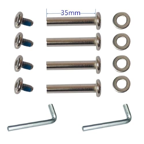 Inline Skate Wheel Axles Repair Kit - 4 Sets 6mm x 35mm