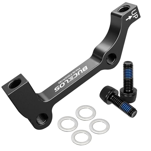 180mm Disc Brake Caliper Mount Adapter - Black / IS Rear