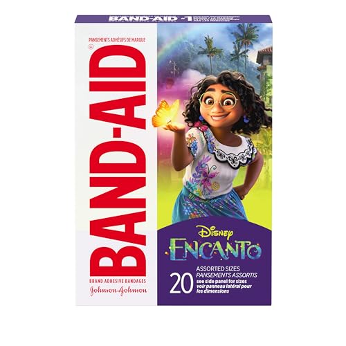 Encanto Adhesive Bandages for Kids - Sterile Character Bandages, 20 Count