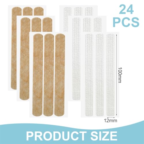 Breathable Wound Closure Strips - 24 Pack, 12x100mm - Medium Size