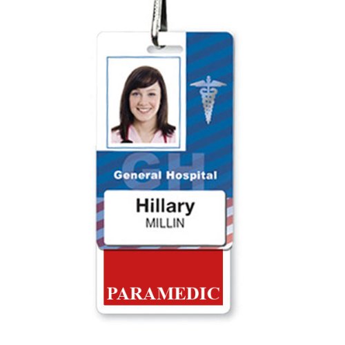 Heavy Duty Paramedic Badge Buddy - Waterproof ID Tag Backer