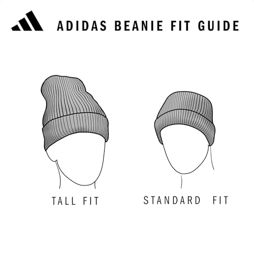 adidas Men's Premium Skully Beanie Olive Strata Green/Black/Carbon Grey One Size