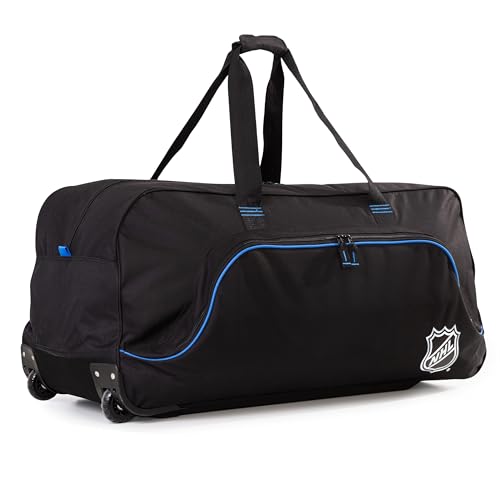 Large Rolling Duffel Bag - 34-Inch Hockey Gear Bag with Wheels