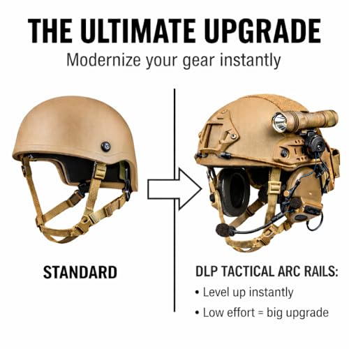 Tactical ARC Rail Kit for ACH MICH Helmets - Tan