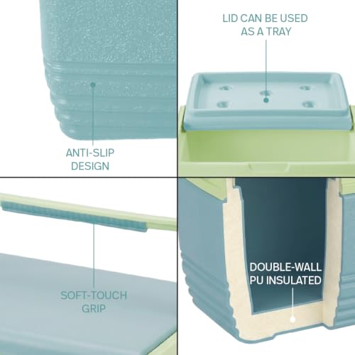 Pinnacle 4.5L Insulated Cooler Lunch Box Set Ocean Blue – Portable Picnic & Camp Cooler