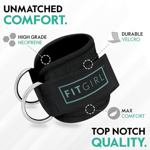 Ankle Strap for Cable Machines - Premium Neoprene for Glute Workouts