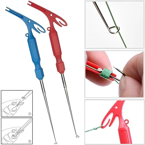 6-Pack 3-in-1 Fish Hook Remover and Fishing Knot Tying Tool Kit
