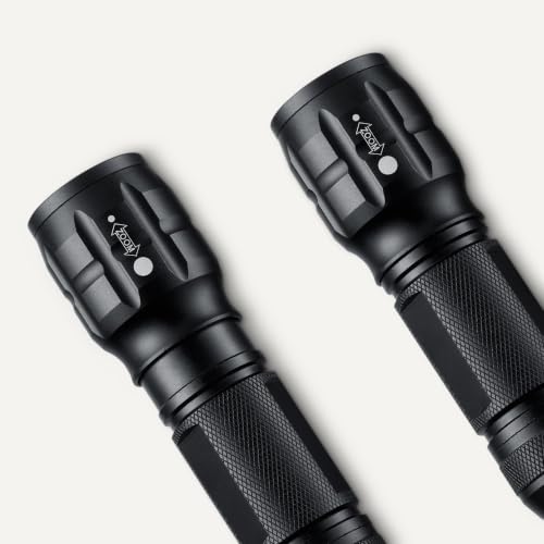 Tactical Flashlight - 140 Lumens, Waterproof, 3 Modes, Zoomable