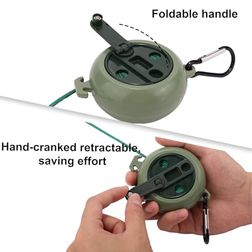 Hunting Tree Stand Gear Hoist 33ft Retractable Bow Rope Lifter for Tree Stands