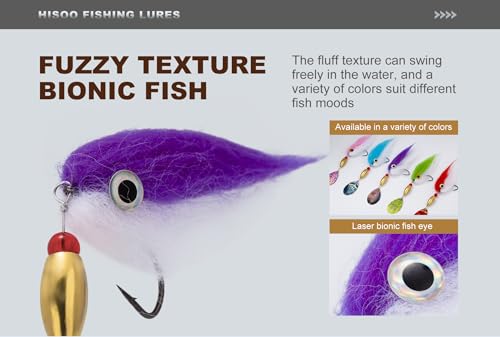 Pike Musky Walleye Fishing Lure Spinnerbait with Feathered Hooks - Style B Red