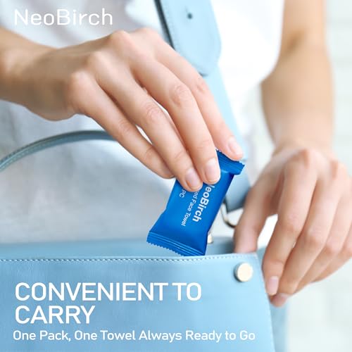 40 Pcs Disposable Compressed Face Towels - Travel Washcloths