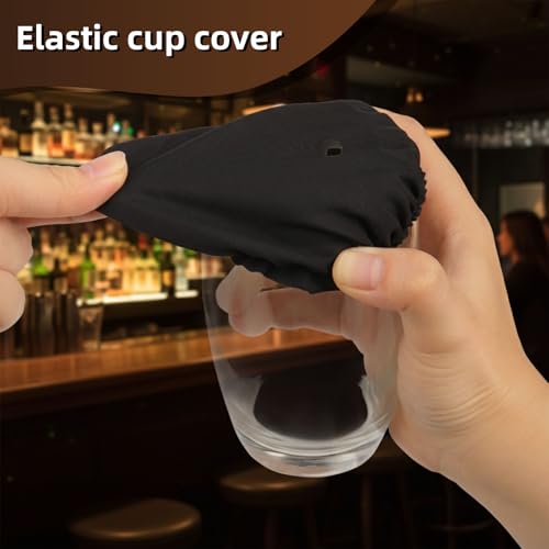12 PCS Multicolor Scrunchie Drink Covers for Alcohol Protection