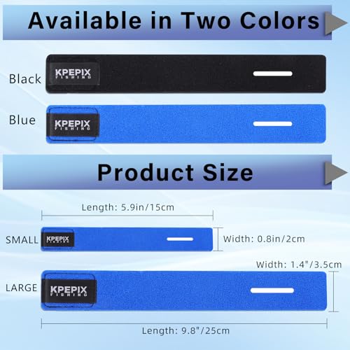 Fishing Rod Sleeves - 9 Pcs Neoprene Pole Straps, 5.9in