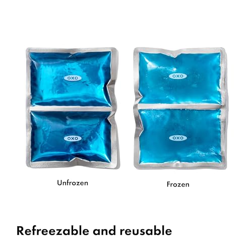 Dual-Compartment Ice Pack Set - Ocean Blue