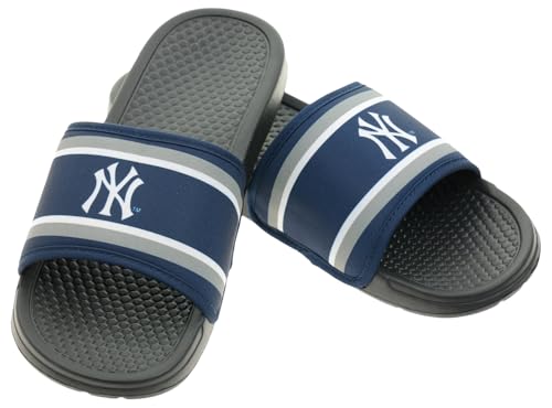 MLB Printed Team Logo Slide Sandals - Comfortable Casual Footwear