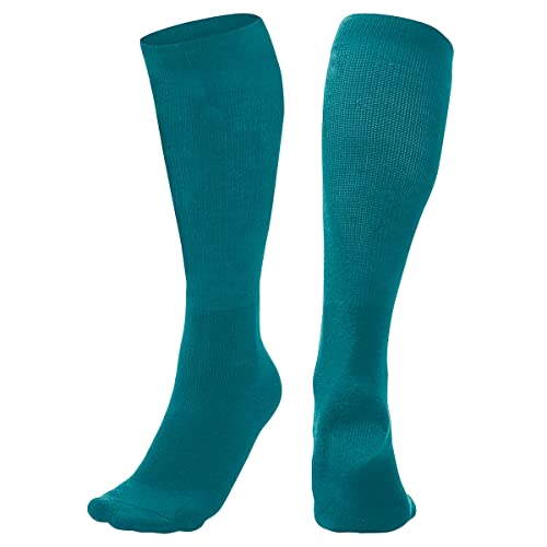 Athletic Compression Tube Socks - Over-the-Calf Multi-Sport - Small, Teal