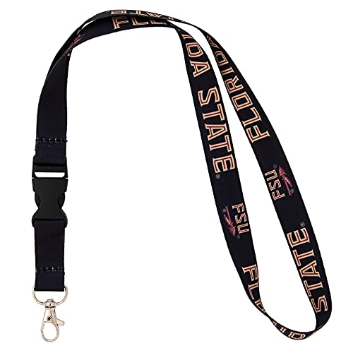 Florida State Seminoles Lanyard with Snap Buckle - Detachable ID Badge Holder