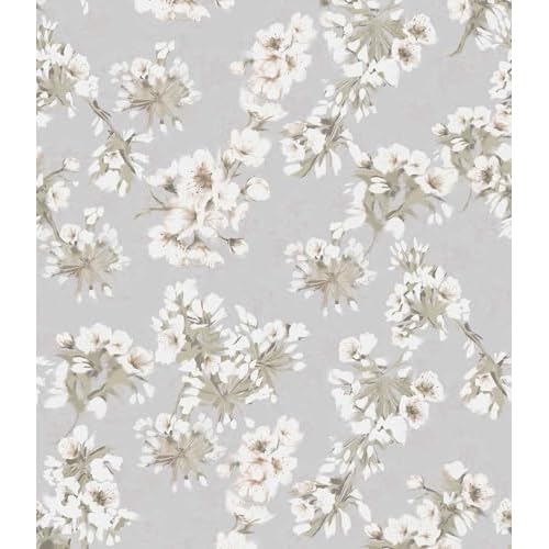 17.3" x 78.7" Floral Peel and Stick Wallpaper Removable Wallpaper Peel and Stick for Bedroom Cabinets and Kitchen Countertop Thicken